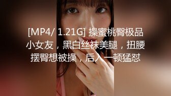 [MP4/ 1.21G] 操蜜桃臀极品小女友，黑白丝袜美腿，扭腰摆臀想被操，后入一顿猛怼