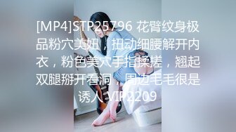 [MP4]STP25796 花臂纹身极品粉穴美妞，扭动细腰解开内衣，粉色美穴手指揉搓，翘起双腿掰开看洞，周边毛毛很是诱人 VIP2209