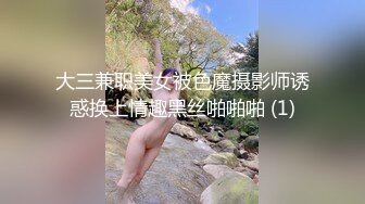 大三兼职美女被色魔摄影师诱惑换上情趣黑丝啪啪啪 (1)